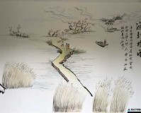 两峰夹小溪地湿又无泥：自然美景的诗意描绘