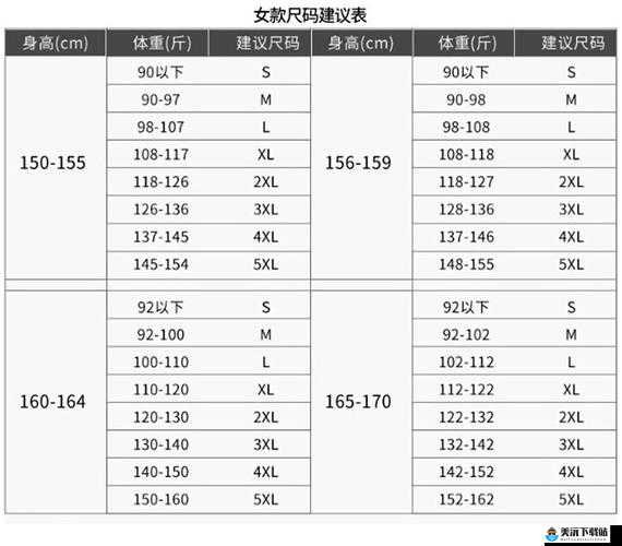 2024 国产尺码和欧洲尺码表：精准选购的指南