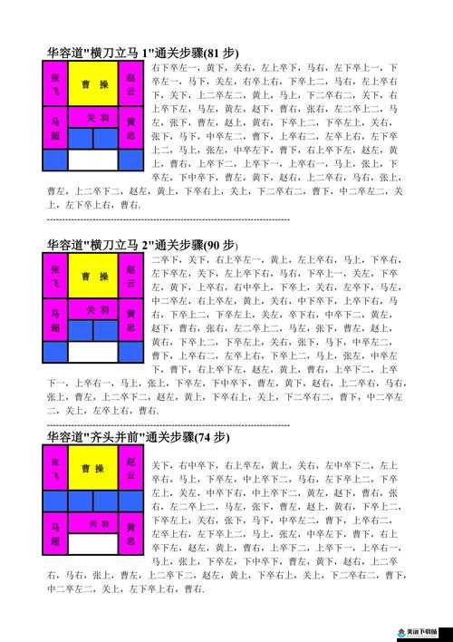 王者争雄数字华容道攻略 华容道快速拼好技巧详解